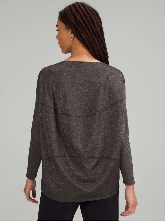 lululemon athletica Tops - Sold /// Women’s Back in Action Long Sleeve Shirt - Sparkle - Size 4 *NWT*